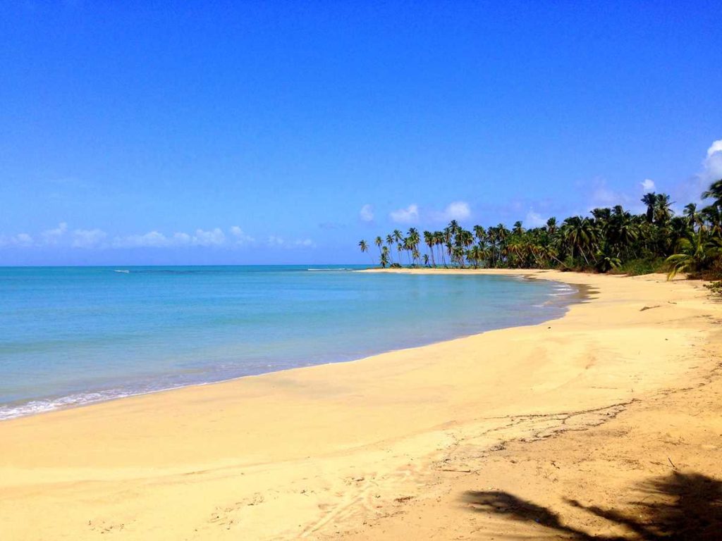 The beautiful and pristine beach of Playa Esmeralda in the area of Miches