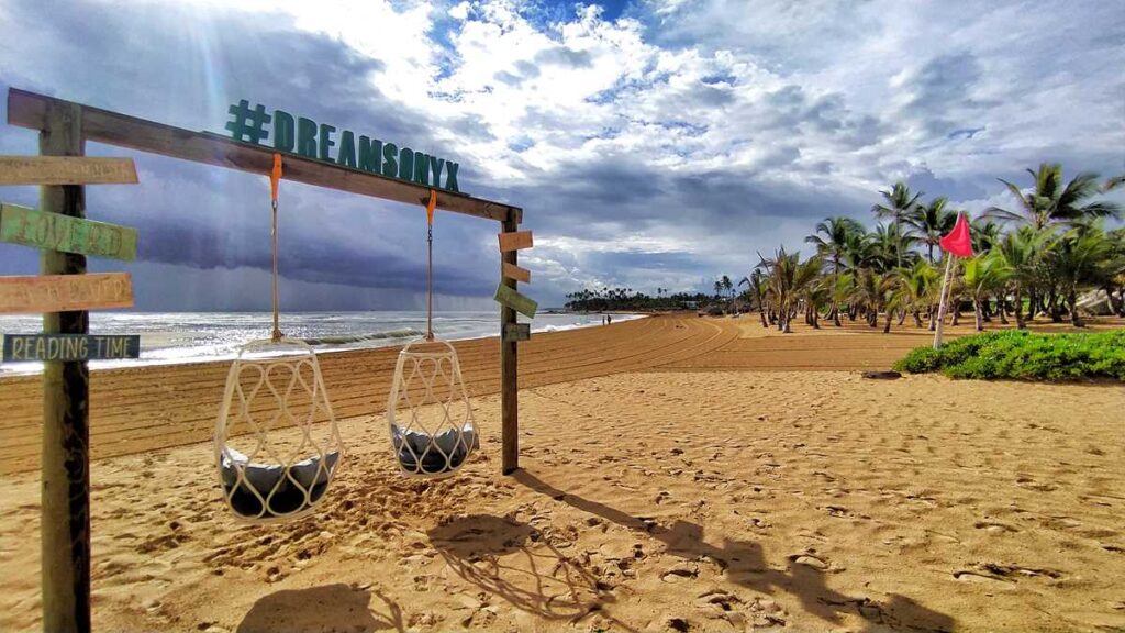 The beach of Dreams Onyx Resort in Uvero Alto