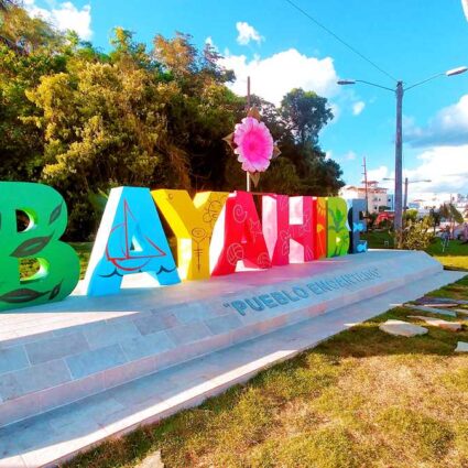 The welcome sign of Bayahibe in the Dominican Republic