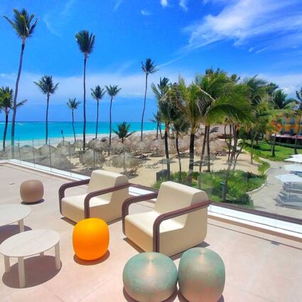 The amazing beach club of Tropical Deluxe Princess and Caribe Deluxe Princess in Punta Cana